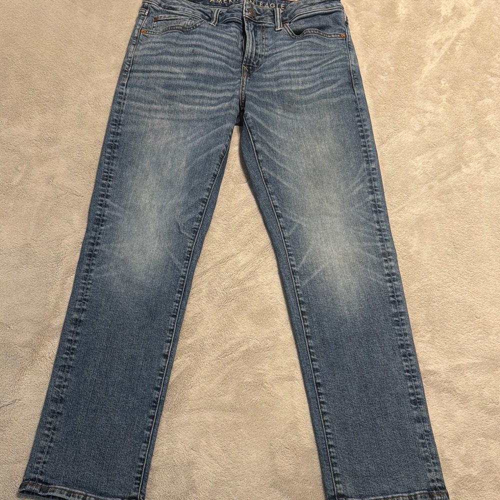American Eagle Outfitters Blue Straight Jeans Classic Style